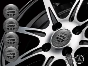 Jeep Adesivi Silicone Logo Emblemi Ruota Alta Qualità